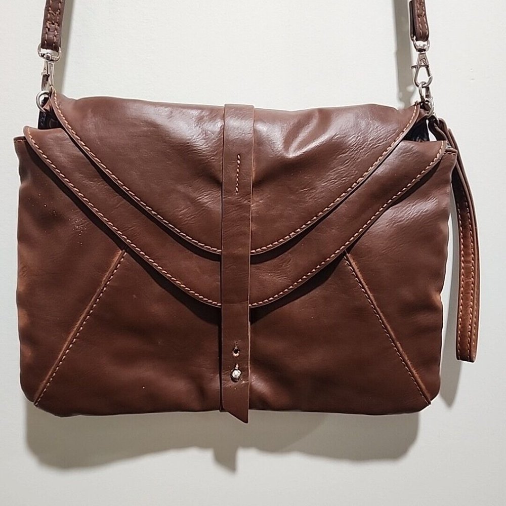 Vintage Big Buddha Leather Handbag Cross Body Bag Removable Straps